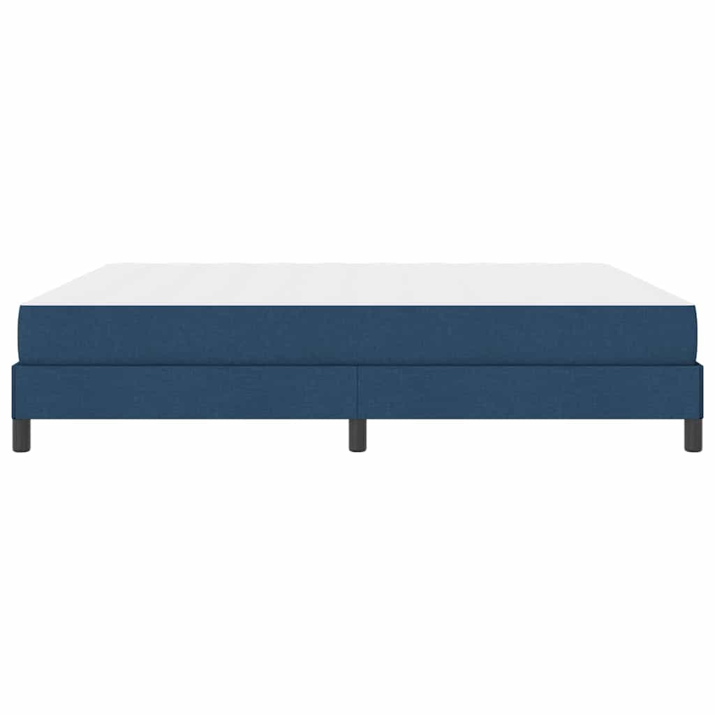 vidaXL Łóżko sprężynowe z materacem Niebieski 180 x 200 cm tkanina