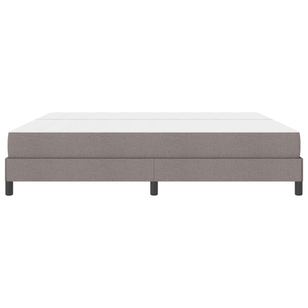 vidaXL Łóżko sprężynowe z materacem Ciemnoszary 200 x 200 cm tkanina