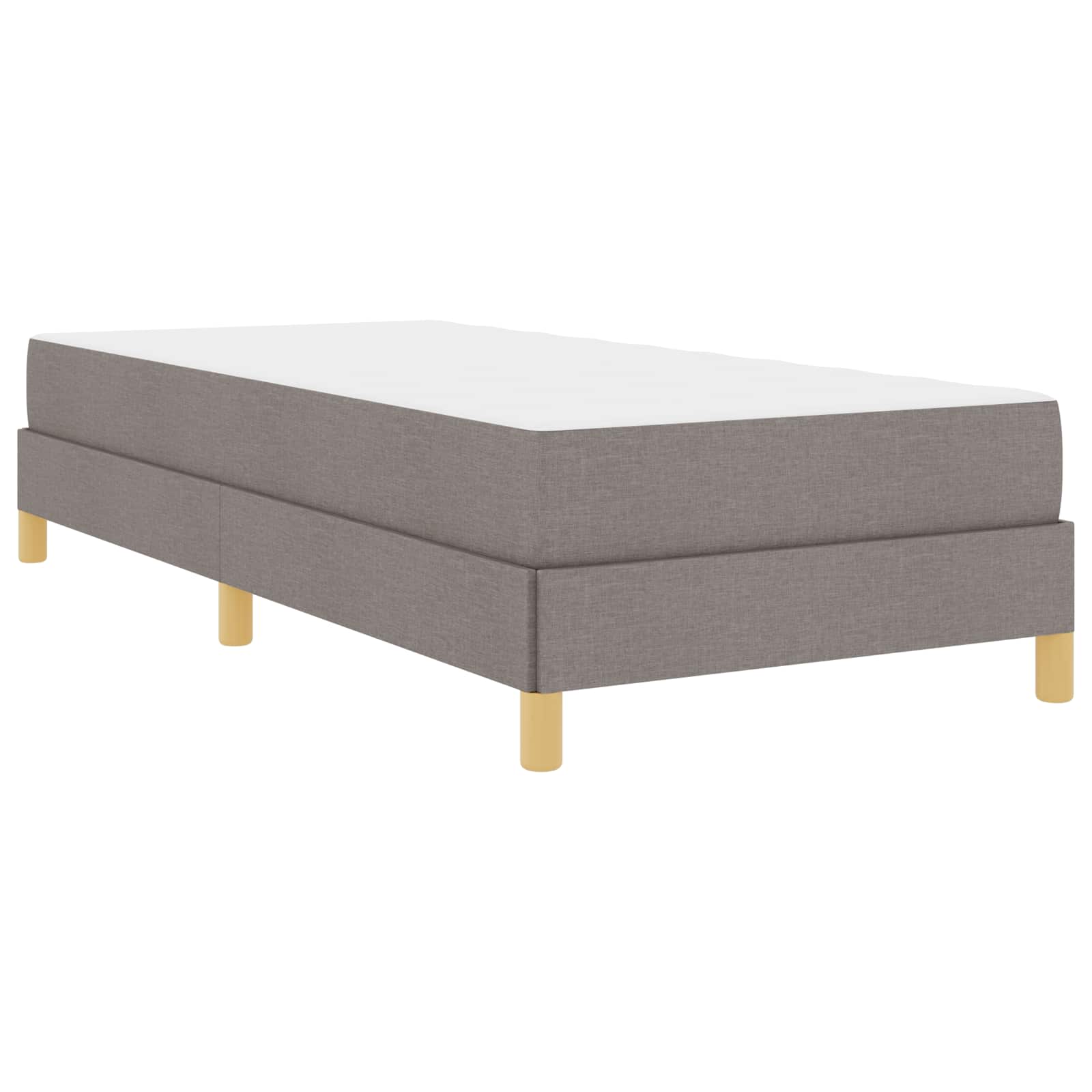 vidaXL Łóżko sprężynowe z materacem Ciemnoszary 80 x 200 cm tkanina