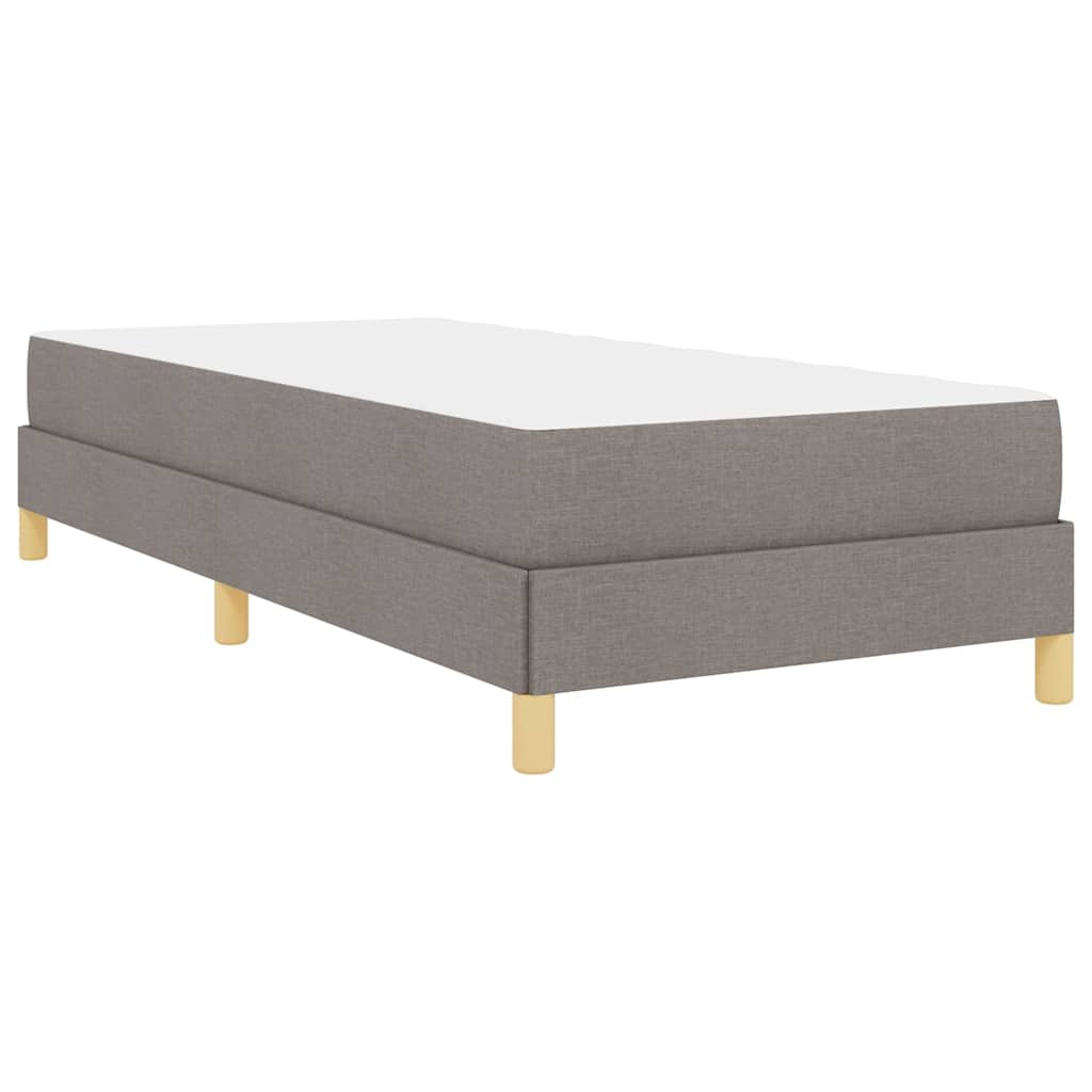vidaXL Łóżko sprężynowe z materacem Ciemnoszary 90 x 190 cm tkanina