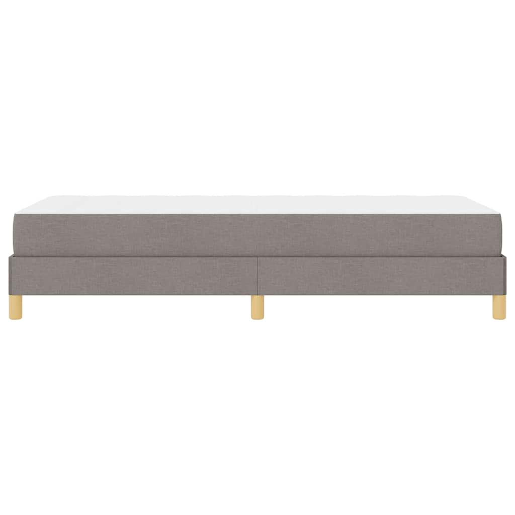vidaXL Łóżko sprężynowe z materacem Ciemnoszary 90 x 190 cm tkanina