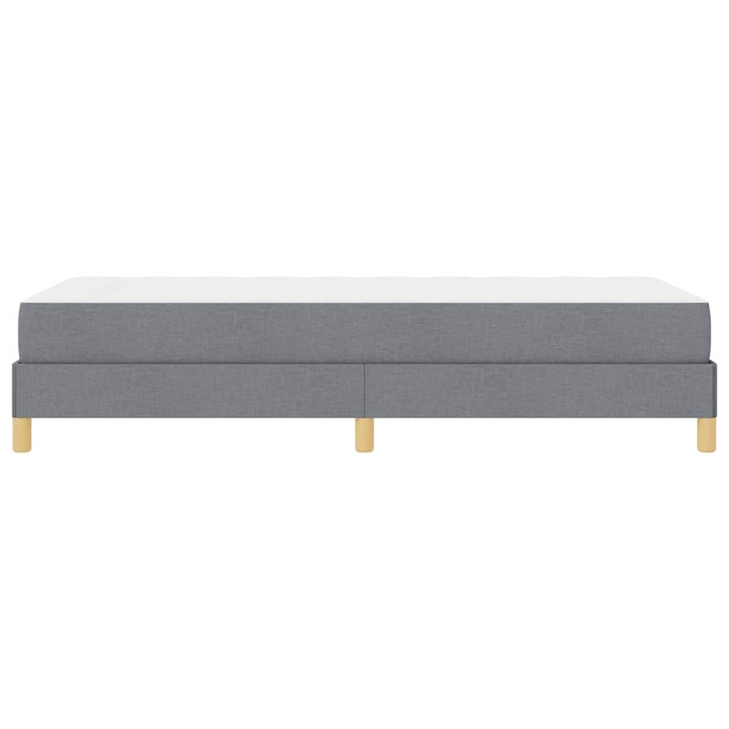 vidaXL Łóżko sprężynowe z materacem Jasnoszary 100 x 200 cm tkanina
