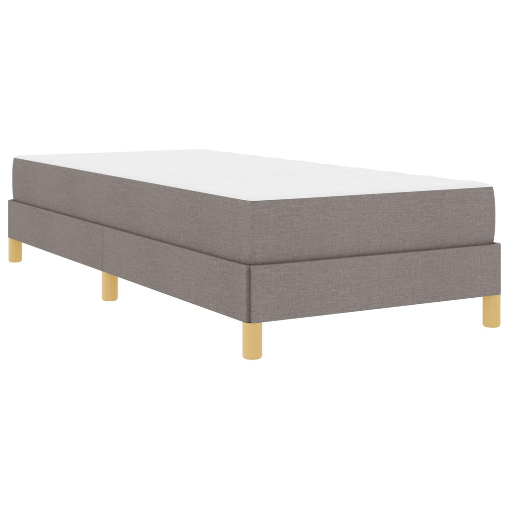 vidaXL Łóżko sprężynowe z materacem Ciemnoszary 100 x 200 cm tkanina