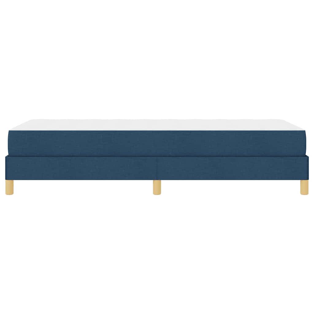 vidaXL Łóżko sprężynowe z materacem Niebieski 100 x 200 cm tkanina