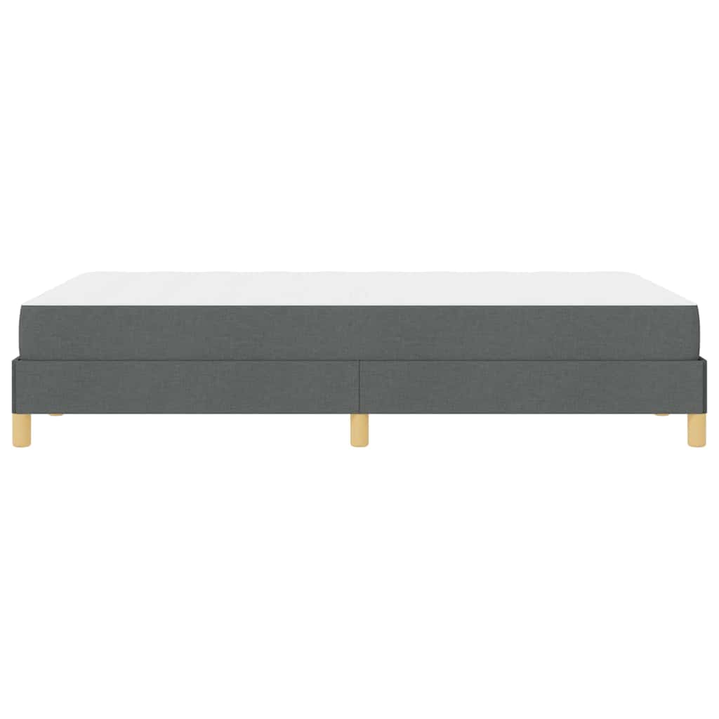 vidaXL Łóżko sprężynowe z materacem Ciemnoszary 120 x 190 cm tkanina