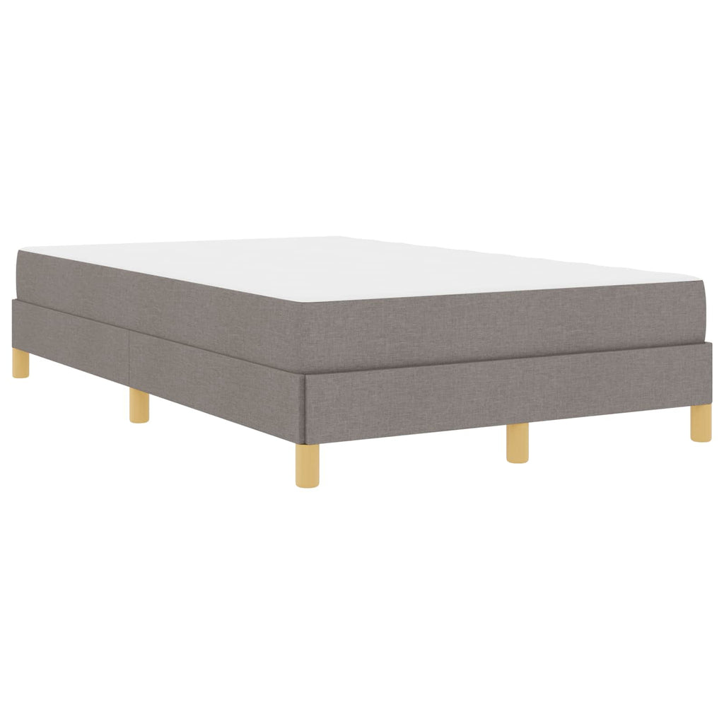 vidaXL Łóżko sprężynowe z materacem Ciemnoszary 120 x 190 cm tkanina