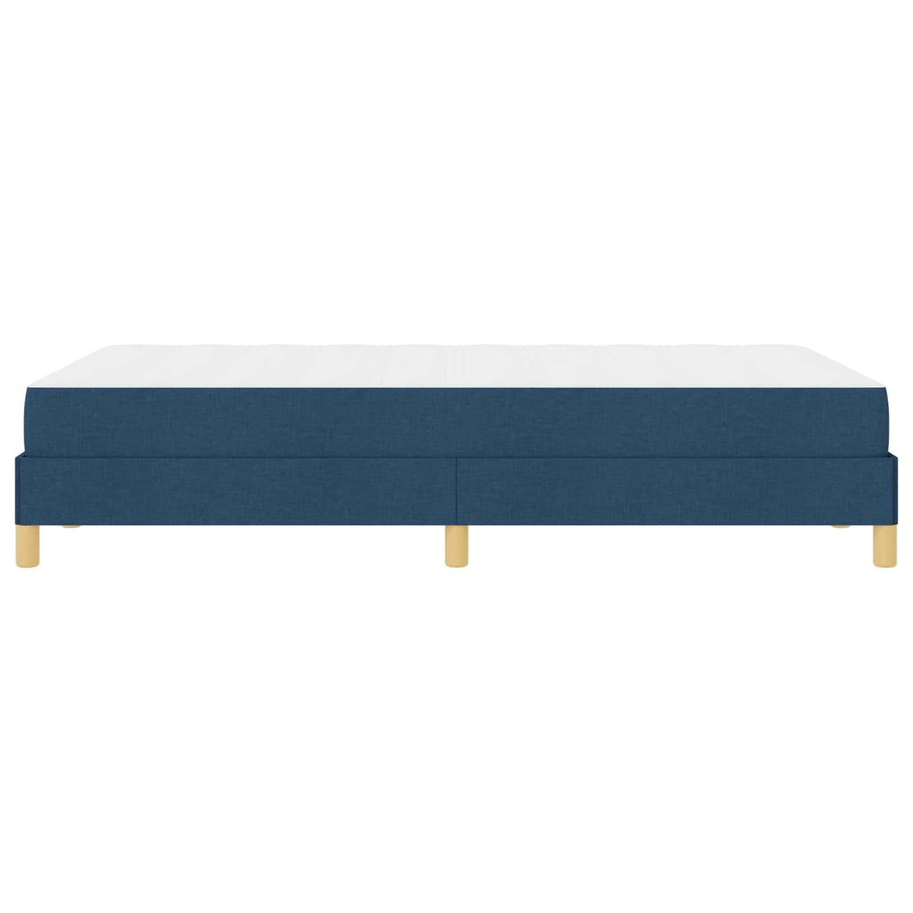 vidaXL Łóżko sprężynowe z materacem Niebieski 120 x 190 cm tkanina
