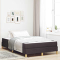 vidaXL Łóżko sprężynowe z materacem Ciemny brąz 120 x 200 cm tkanina