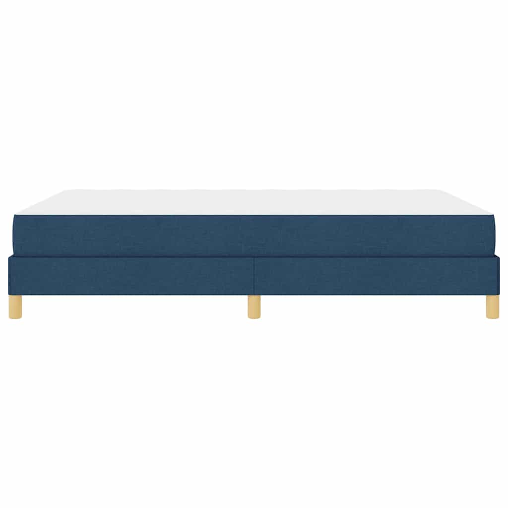 vidaXL Łóżko sprężynowe z materacem Niebieski 140 x 190 cm tkanina