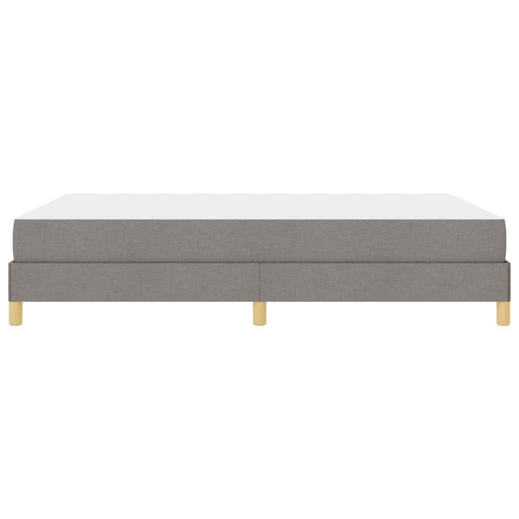 vidaXL Łóżko sprężynowe z materacem Ciemnoszary 140 x 200 cm tkanina