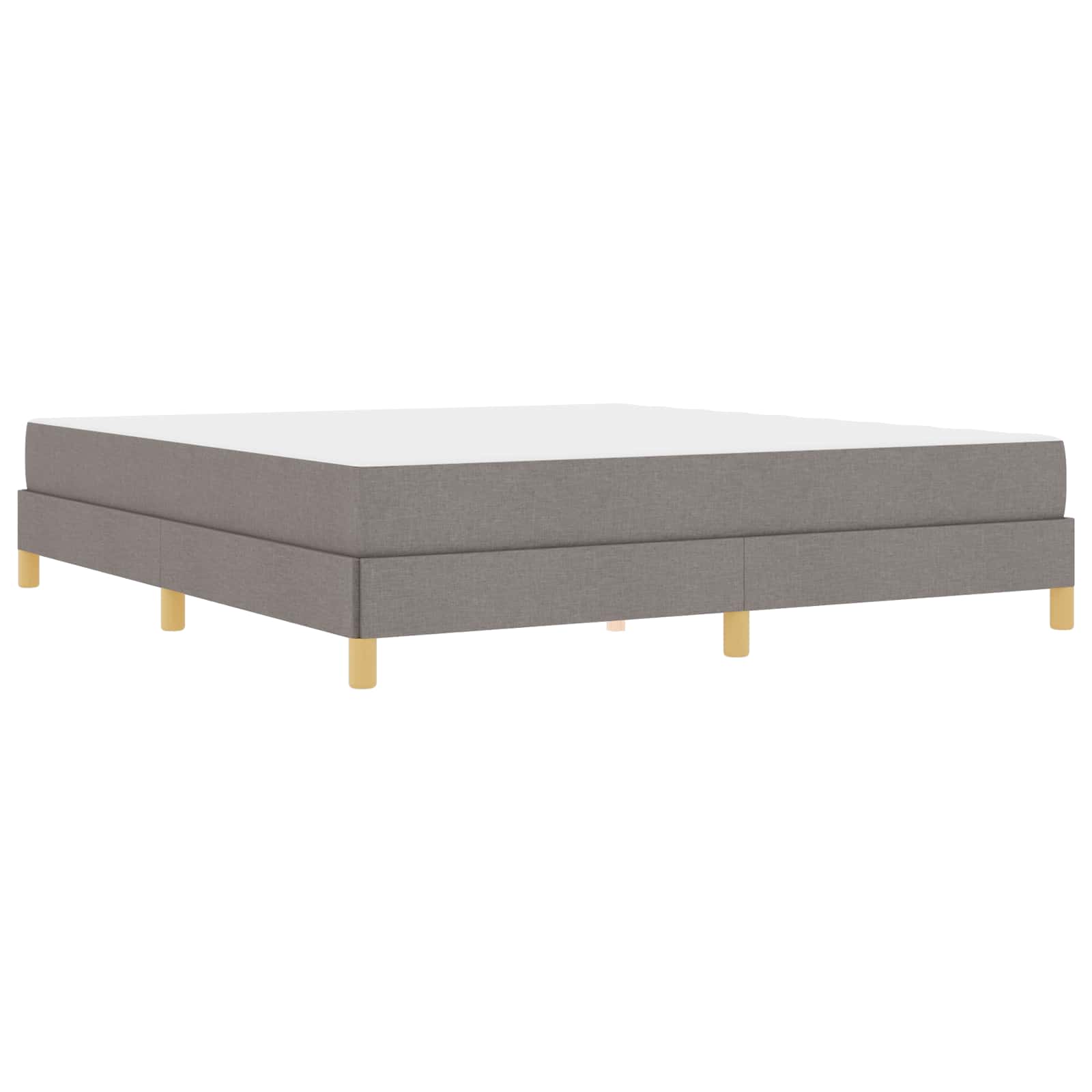 vidaXL Łóżko sprężynowe z materacem Ciemnoszary 180 x 200 cm tkanina