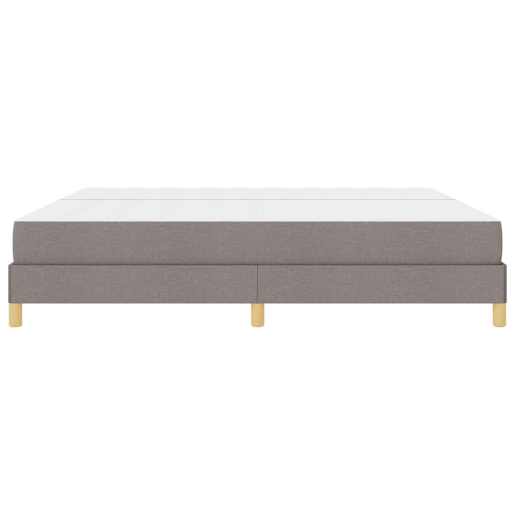 vidaXL Łóżko sprężynowe z materacem Ciemnoszary 200 x 200 cm tkanina