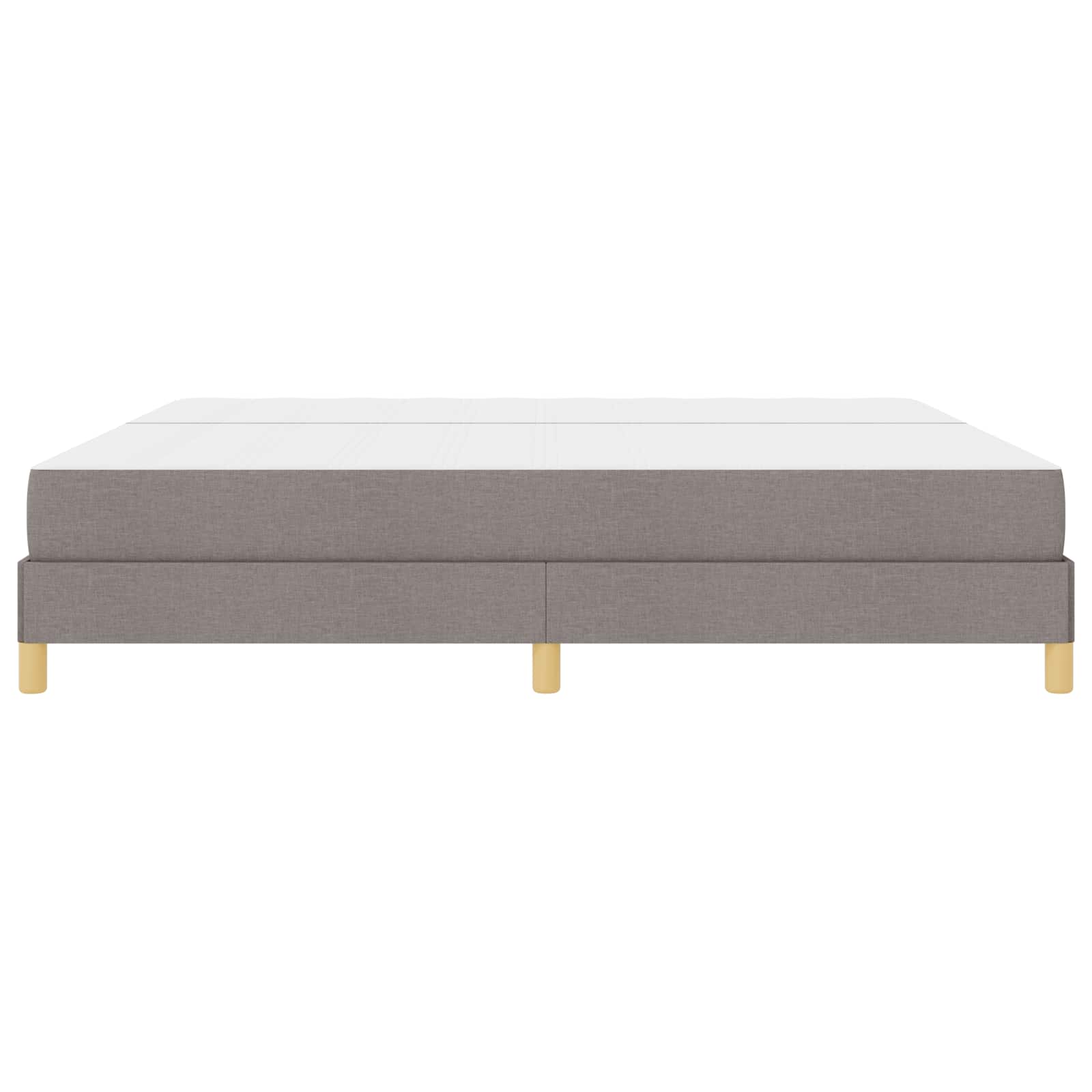 vidaXL Łóżko sprężynowe z materacem Ciemnoszary 200 x 200 cm tkanina