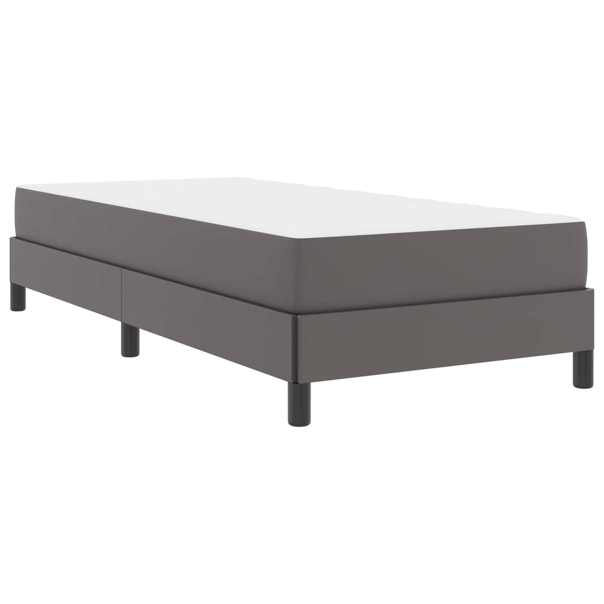 vidaXL Ramka łóżka z materacem Szary 80 x 200 cm tkanina