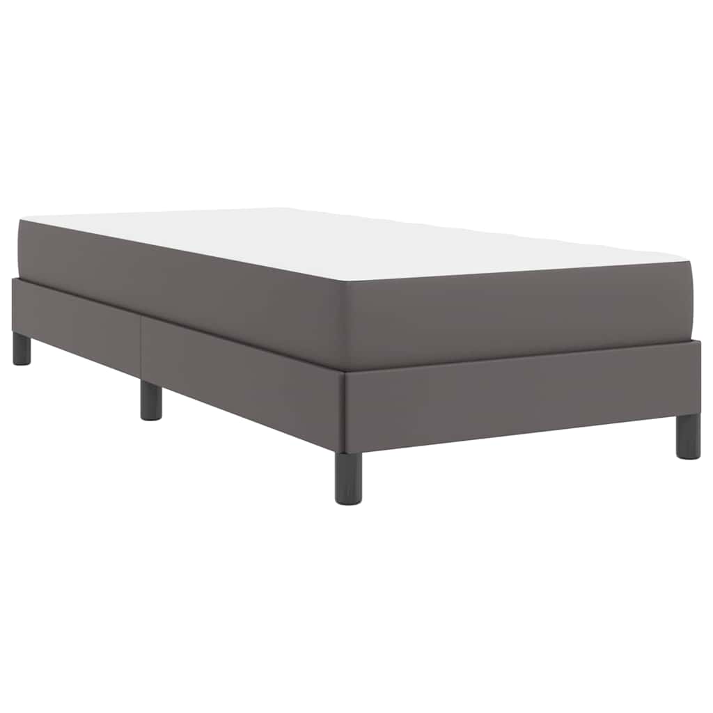 vidaXL Ramka łóżka z materacem Szary 80 x 200 cm tkanina