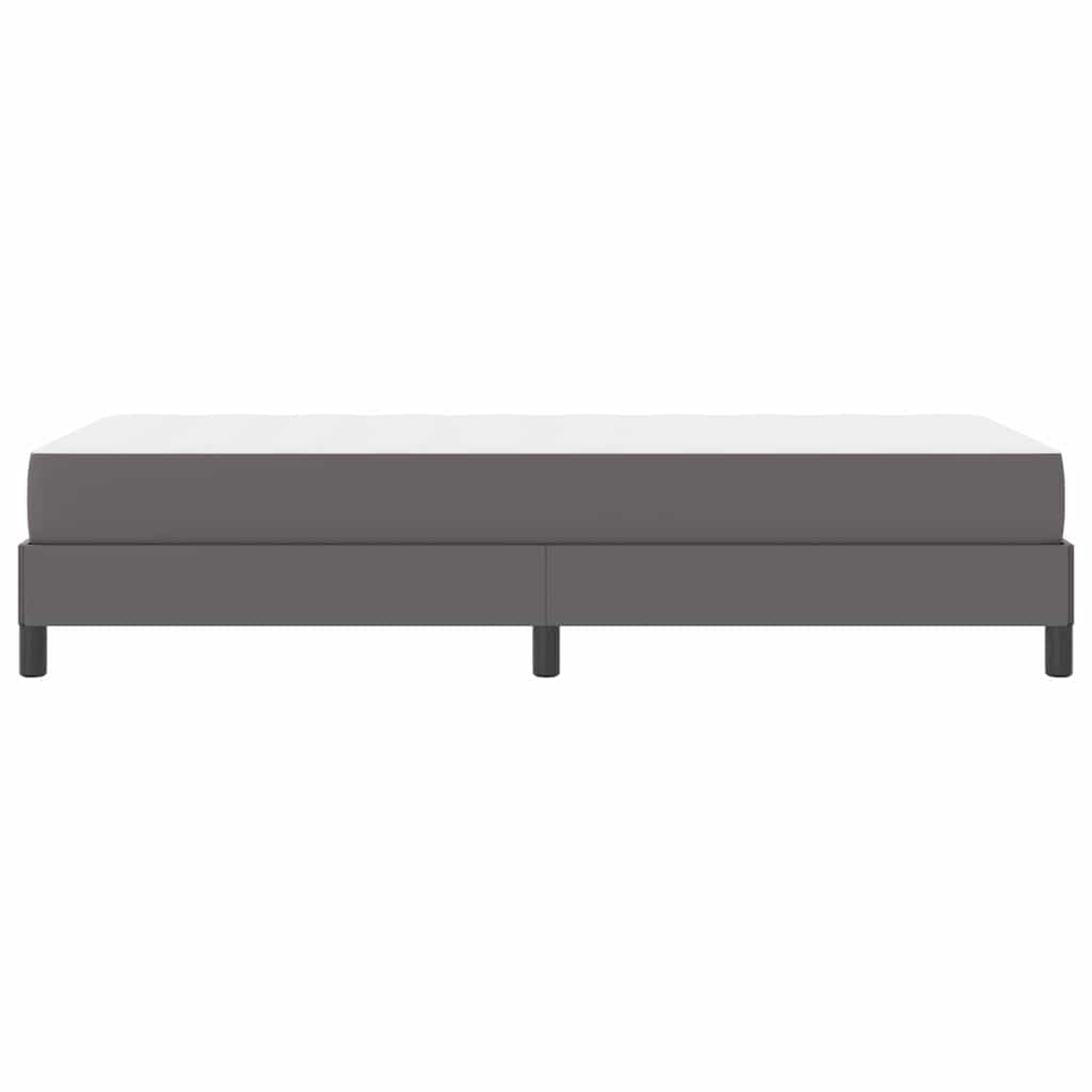 vidaXL Ramka łóżka z materacem Szary 80 x 200 cm tkanina