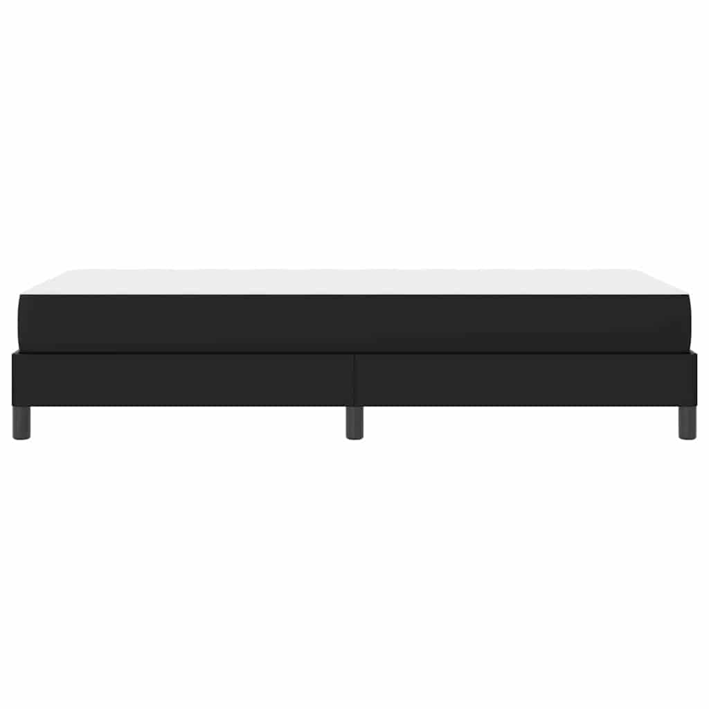 vidaXL Ramka łóżka z materacem Czarny 90 x 190 cm tkanina