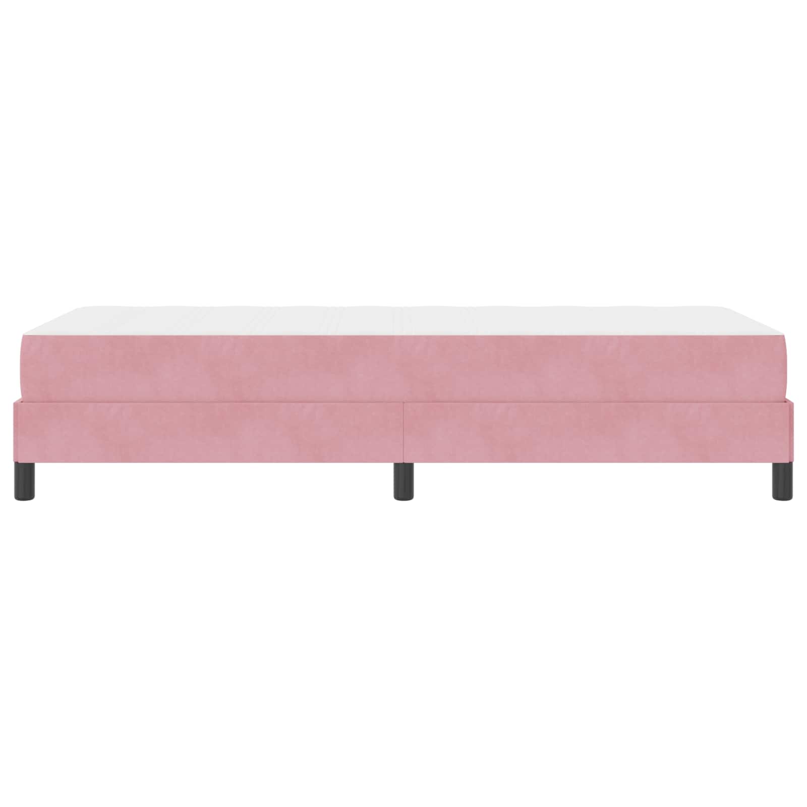 vidaXL Łóżko sprężynowe z materacem Różowy 80 x 200 cm tkanina