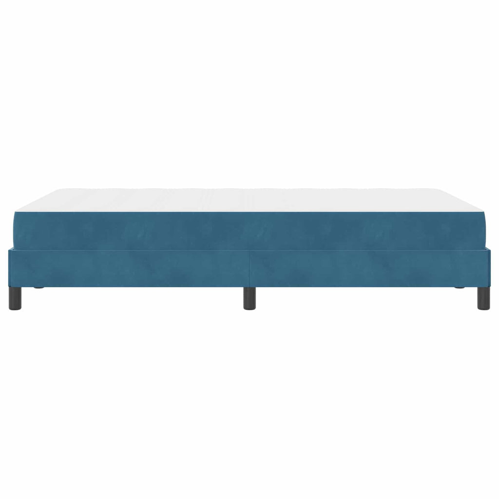 vidaXL Łóżko sprężynowe Ciemnoniebieski 120 x 190 cm tkanina