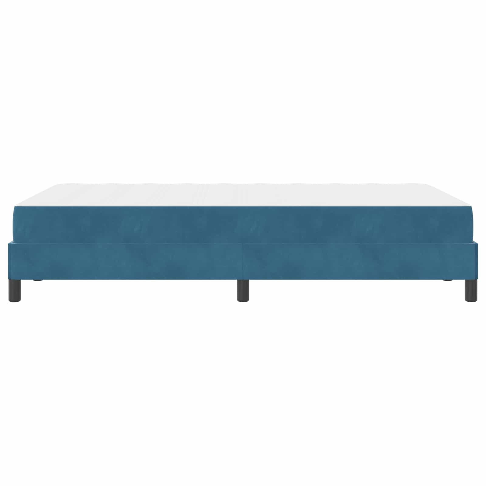 vidaXL Łóżko sprężynowe Ciemnoniebieski 120 x 190 cm tkanina