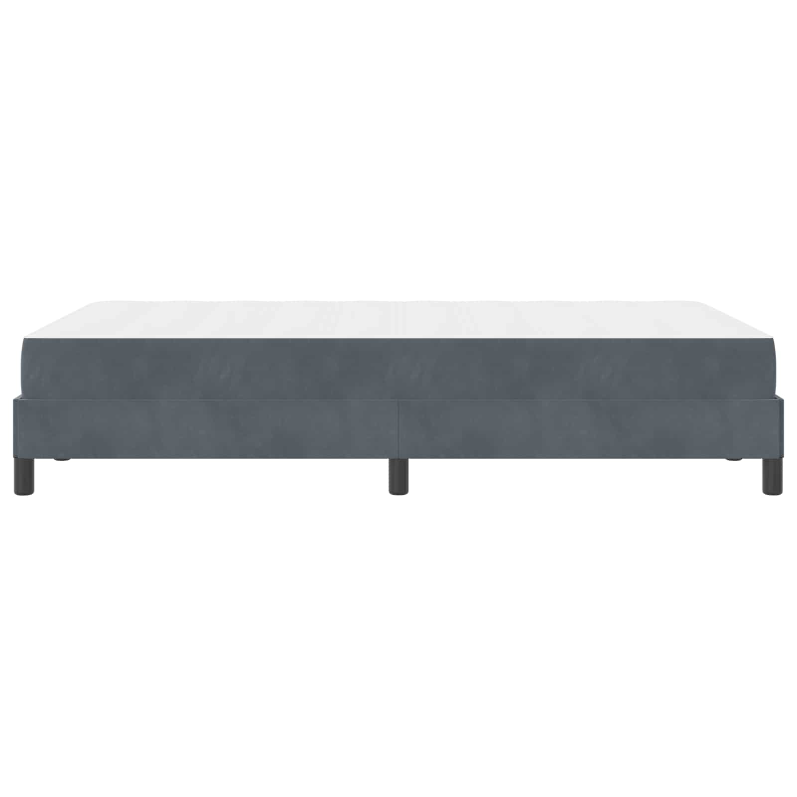 vidaXL Łóżko sprężynowe z materacem Ciemnoszary 120 x 200 cm tkanina