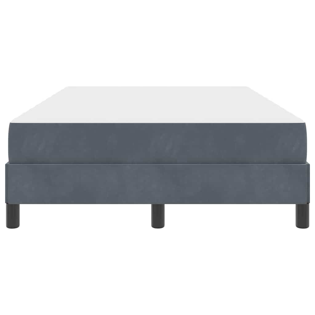 vidaXL Łóżko sprężynowe z materacem Ciemnoszary 120 x 210 cm tkanina