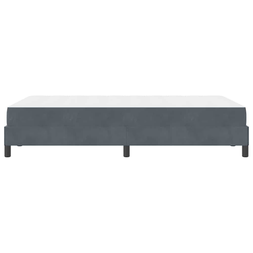 vidaXL Łóżko sprężynowe z materacem Ciemnoszary 120 x 210 cm tkanina