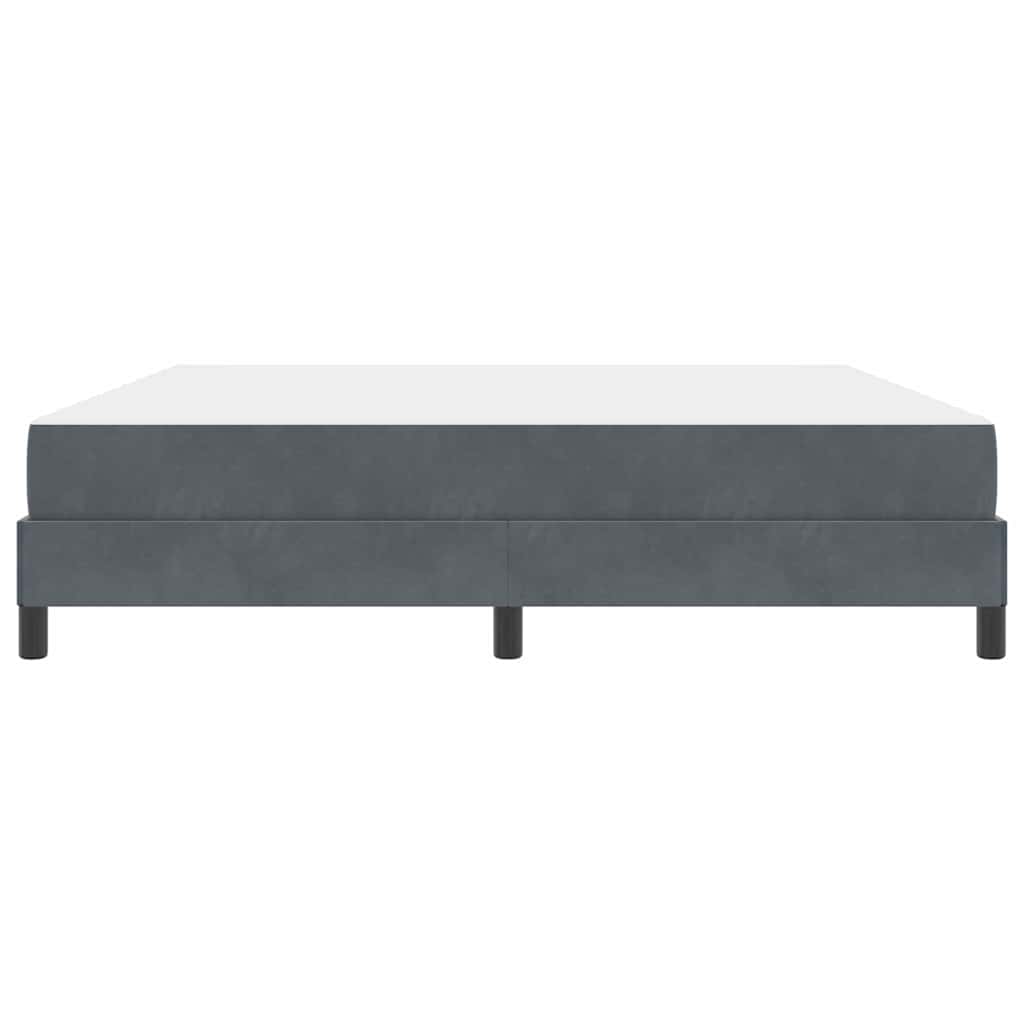 vidaXL Łóżko sprężynowe z materacem Ciemnoszary 180 x 210 cm tkanina
