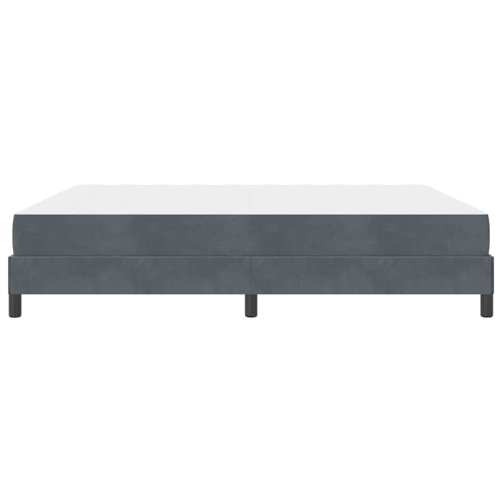 vidaXL Łóżko sprężynowe z materacem Ciemnoszary 180 x 210 cm tkanina