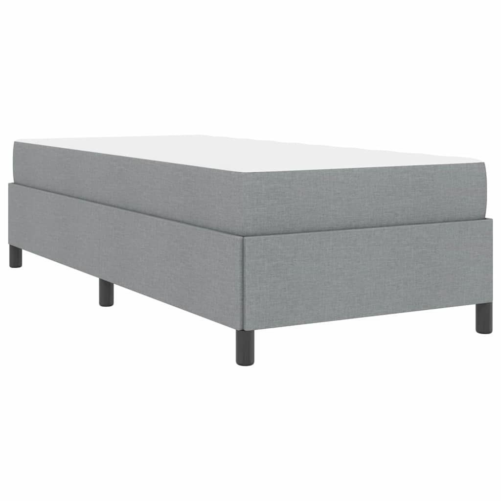 vidaXL Łóżko sprężynowe Jasnoszary 80 x 200 cm tkanina