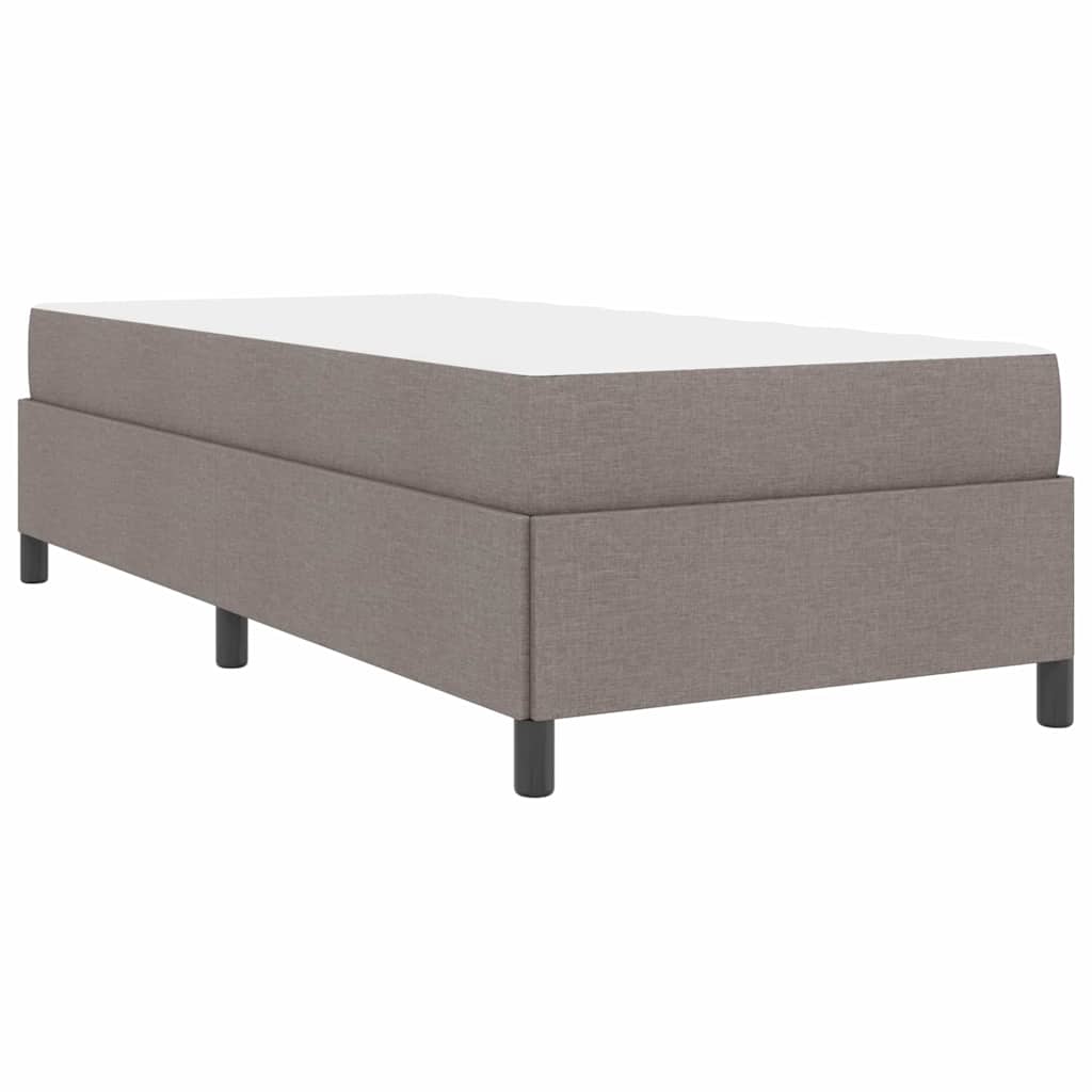 vidaXL Łóżko sprężynowe Ciemnoszary 90 x 200 cm tkanina