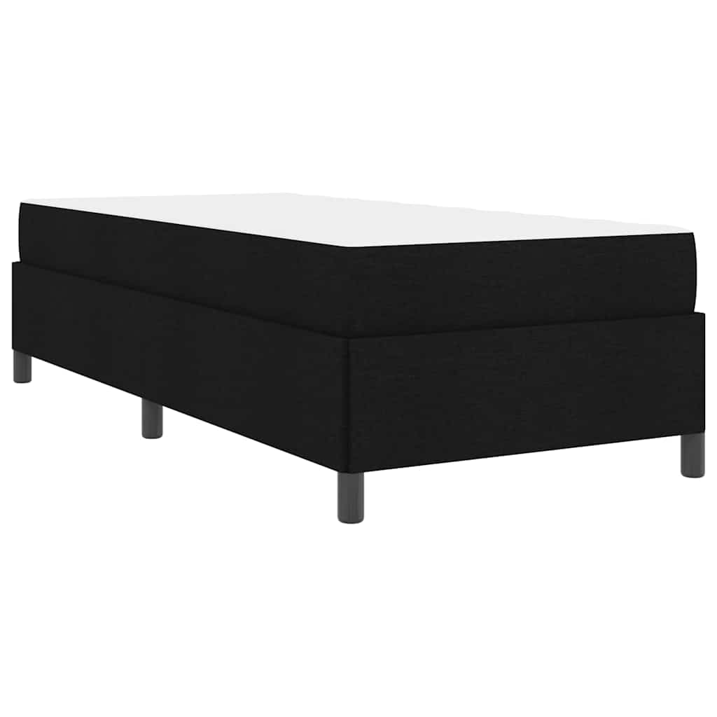 vidaXL Łóżko sprężynowe Czarny 100 x 200 cm tkanina
