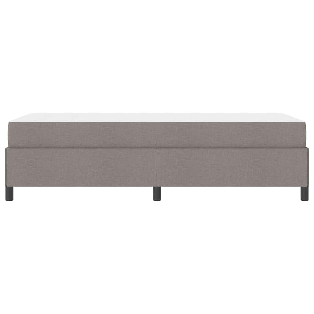 vidaXL Łóżko sprężynowe Ciemnoszary 100 x 200 cm tkanina