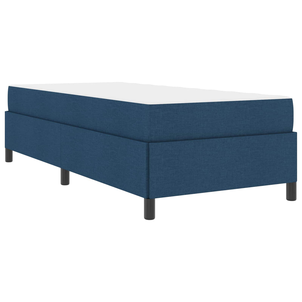 vidaXL Łóżko sprężynowe Niebieski 100 x 200 cm tkanina