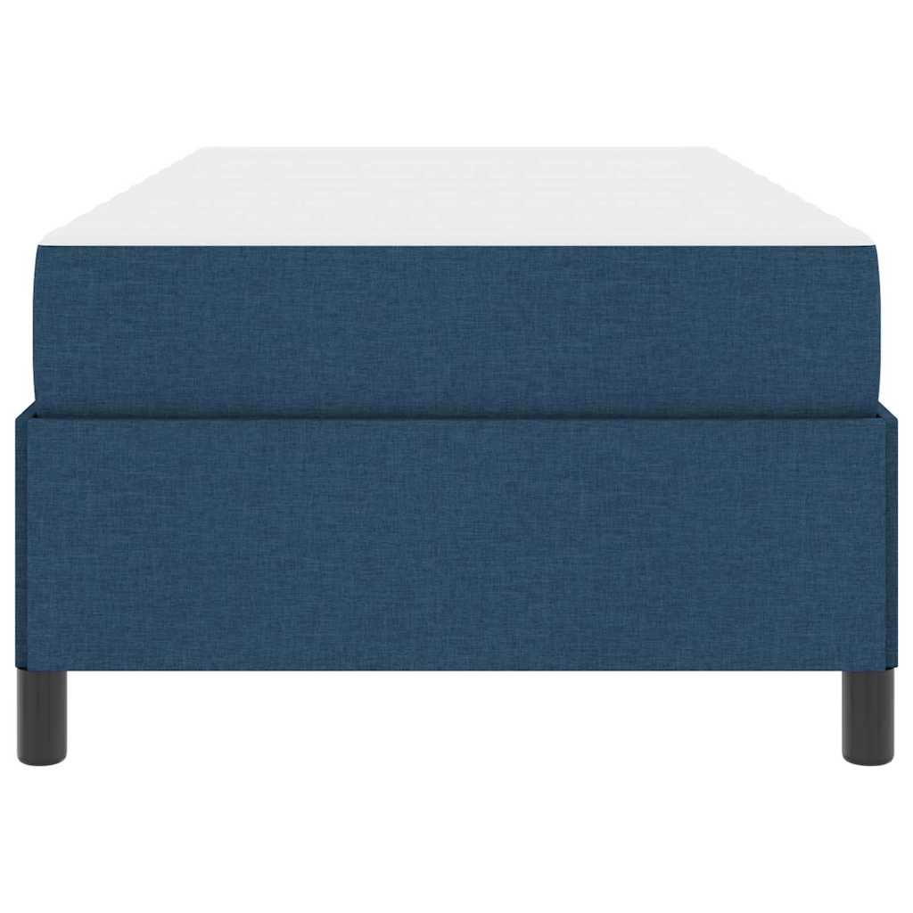 vidaXL Łóżko sprężynowe Niebieski 100 x 200 cm tkanina