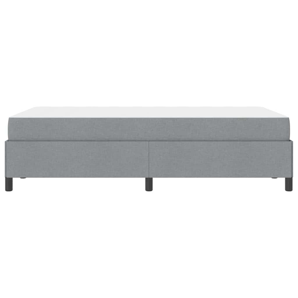 vidaXL Łóżko sprężynowe Jasnoszary 120 x 190 cm tkanina