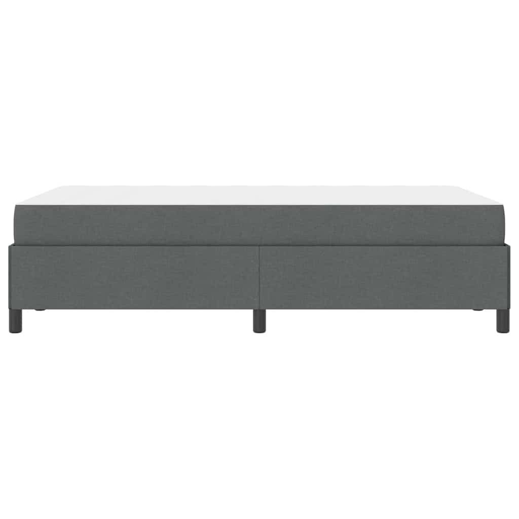vidaXL Łóżko sprężynowe Ciemnoszary 120 x 200 cm tkanina