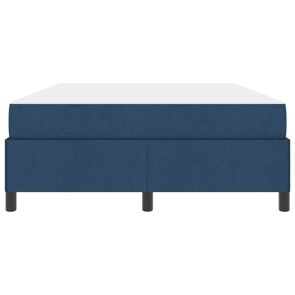 vidaXL Łóżko sprężynowe z materacem Niebieski 140 x 190 cm tkanina