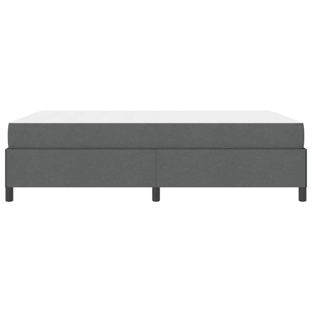 vidaXL Łóżko sprężynowe Ciemnoszary 160 x 200 cm tkanina