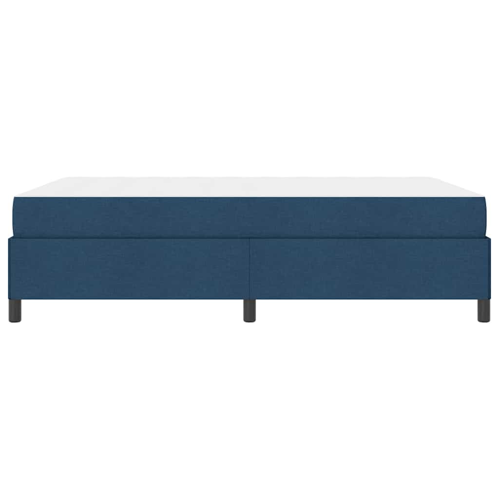 vidaXL Łóżko sprężynowe Niebieski 160 x 200 cm tkanina