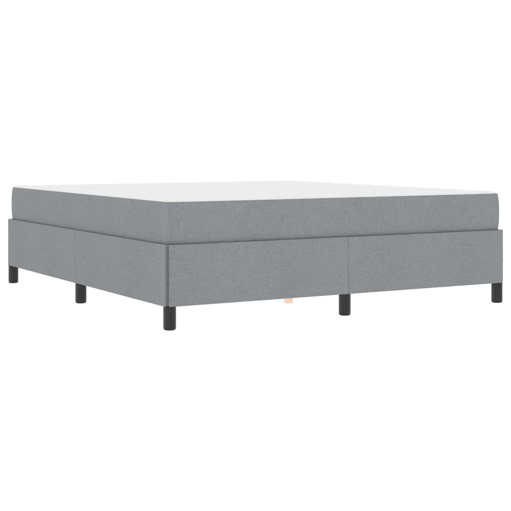 vidaXL Łóżko sprężynowe Jasnoszary 180 x 200 cm tkanina