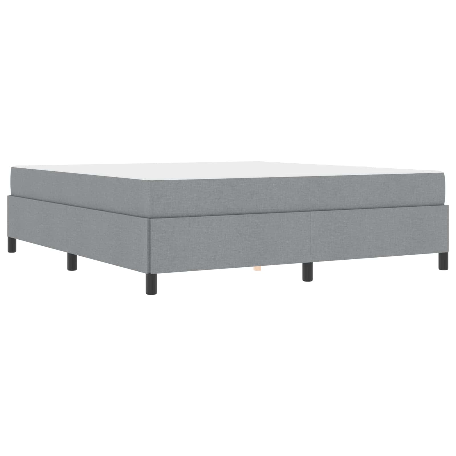 vidaXL Łóżko sprężynowe Jasnoszary 180 x 200 cm tkanina