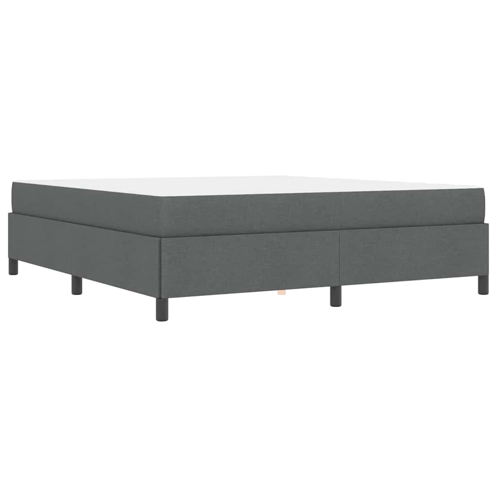 vidaXL Łóżko sprężynowe Ciemnoszary 180 x 200 cm tkanina