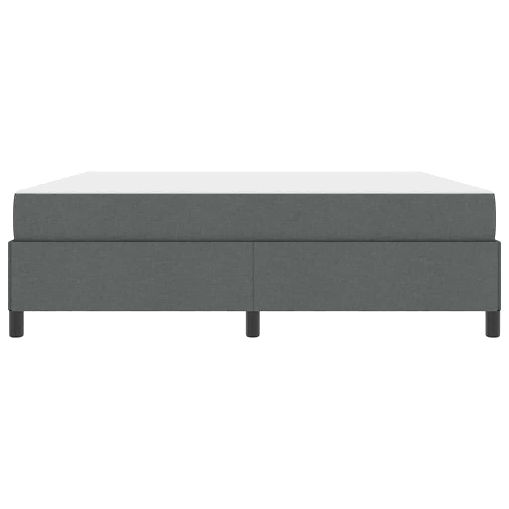 vidaXL Łóżko sprężynowe Ciemnoszary 180 x 200 cm tkanina