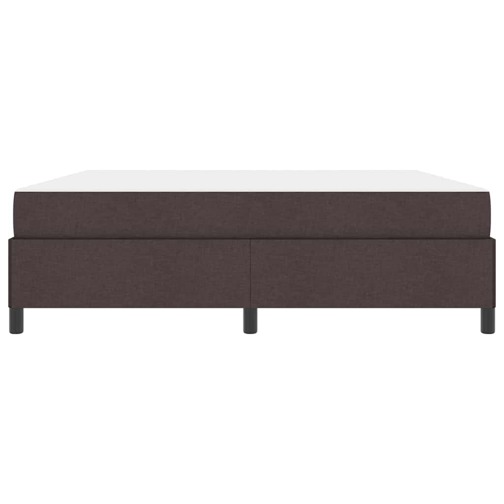 vidaXL Łóżko sprężynowe Ciemny brąz 180 x 200 cm tkanina
