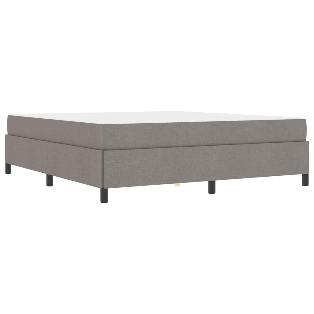vidaXL Łóżko sprężynowe Ciemnoszary 180 x 200 cm tkanina