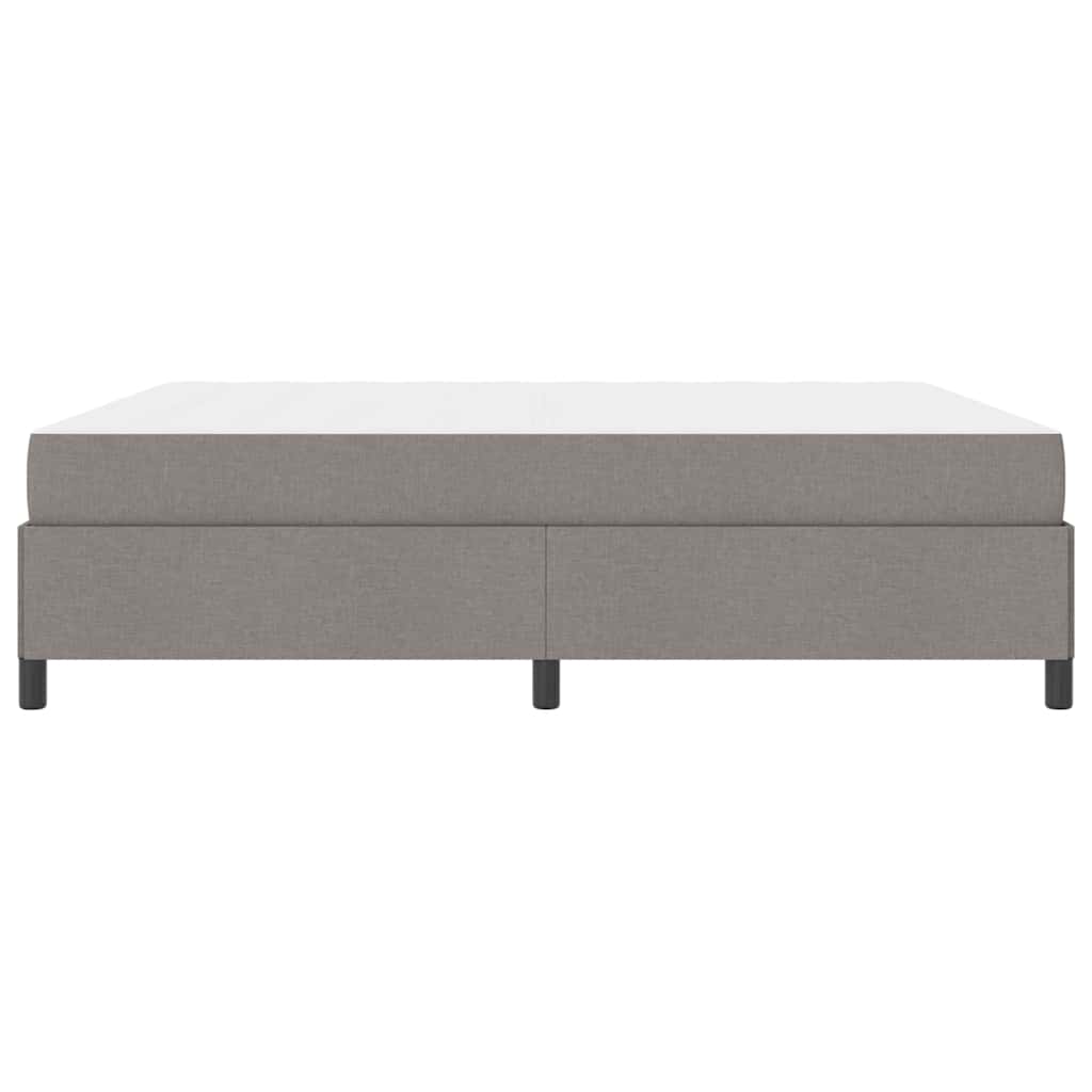 vidaXL Łóżko sprężynowe Ciemnoszary 180 x 200 cm tkanina