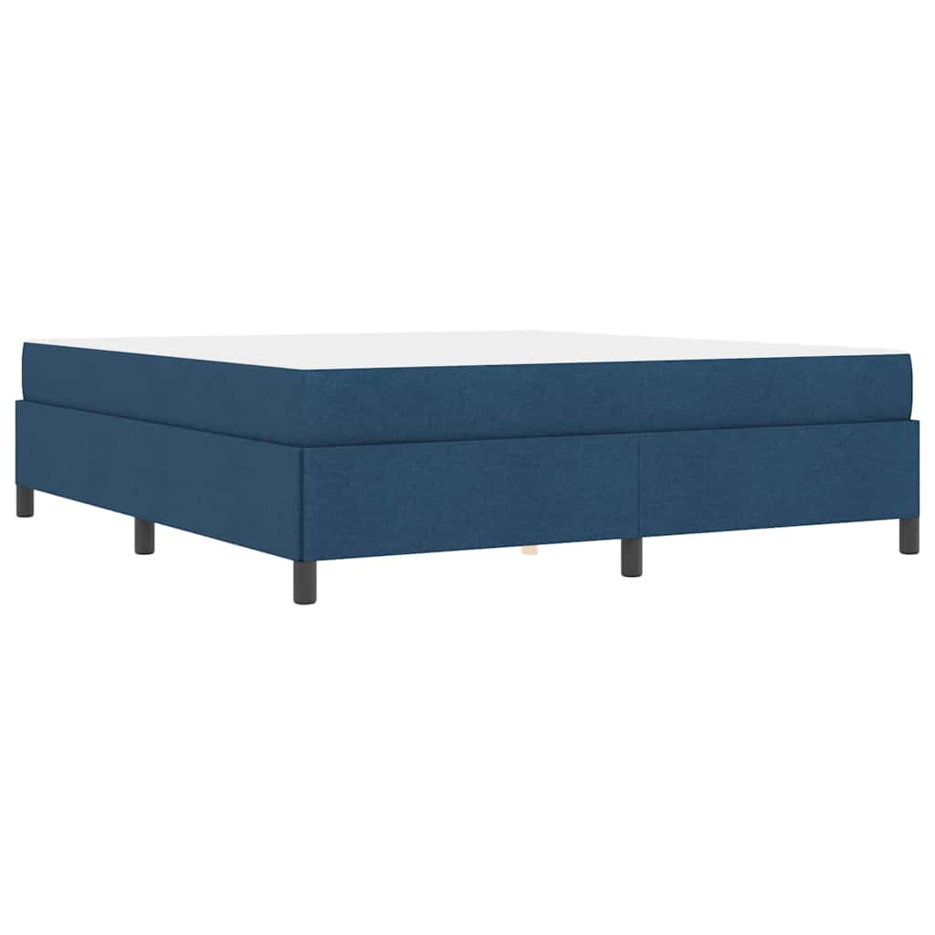 vidaXL Łóżko sprężynowe Niebieski 180 x 200 cm tkanina