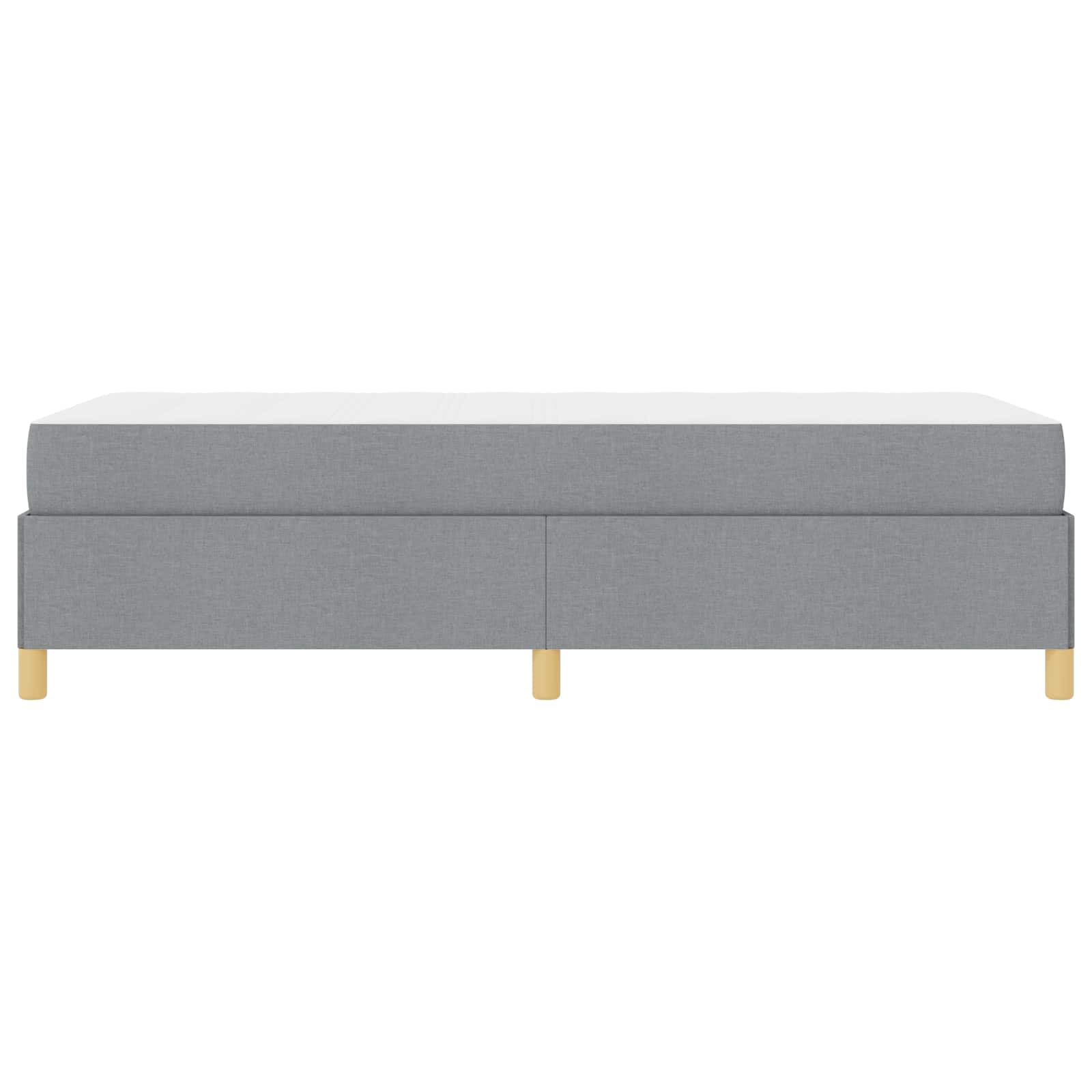 vidaXL Ramka łóżka z materacem Jasnoszary 80 x 200 cm tkanina