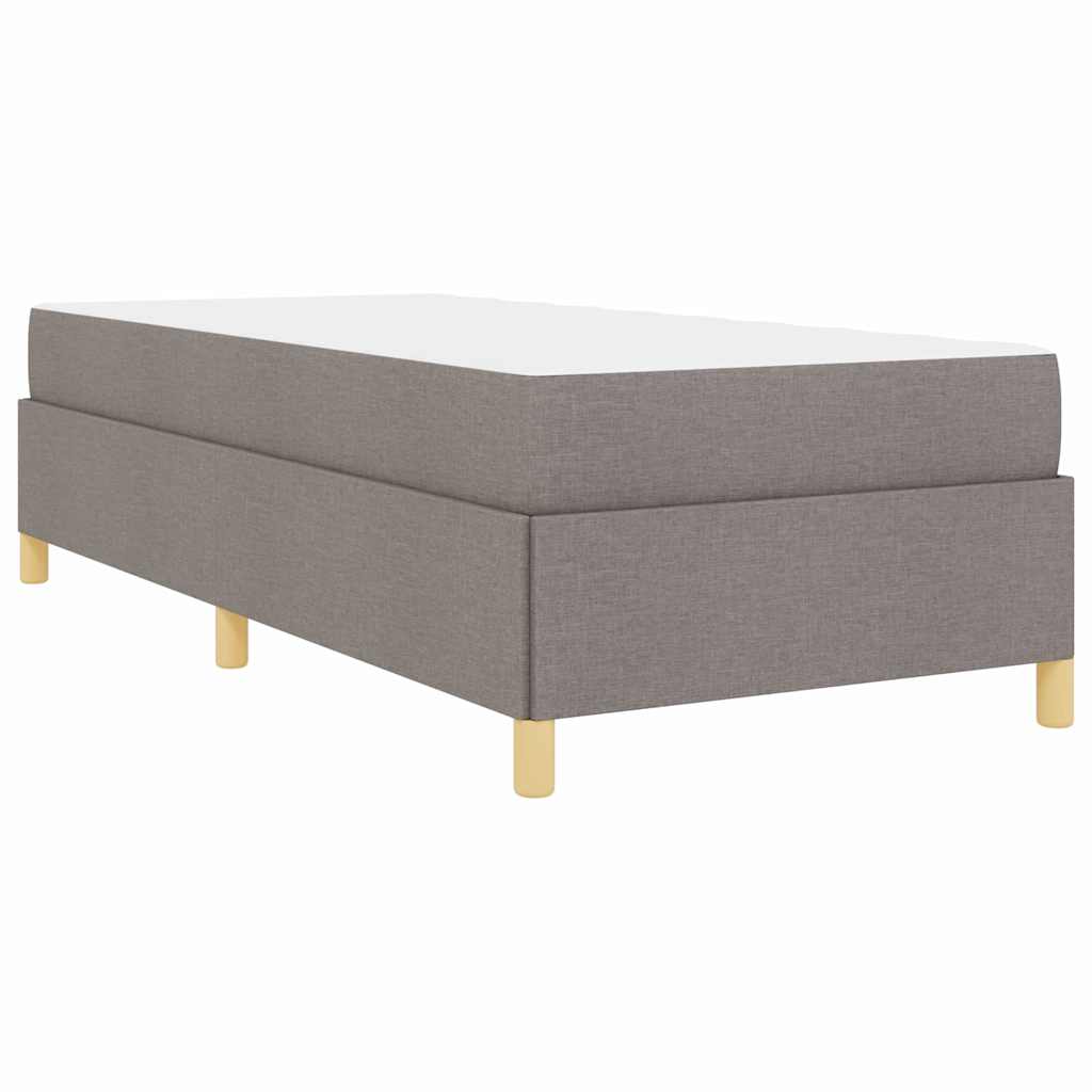 vidaXL Ramka łóżka z materacem Ciemnoszary 80 x 200 cm tkanina